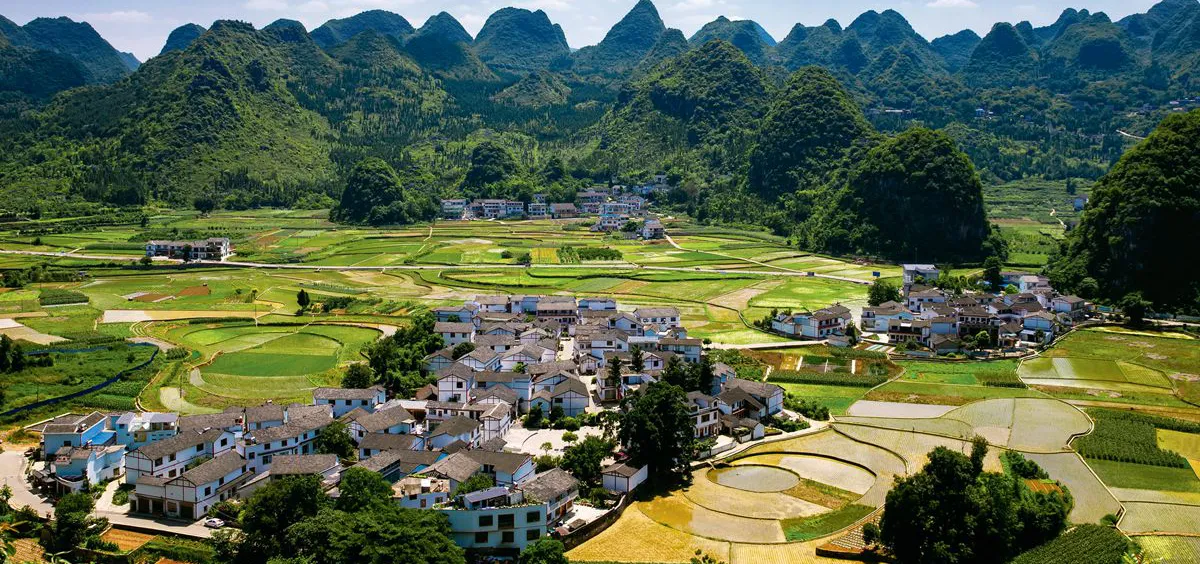 A scenic view of maotai ancient distillery