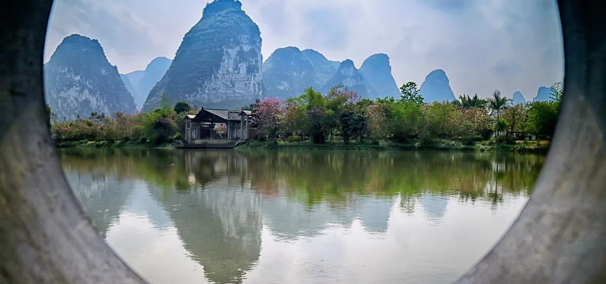 A scenic view of mingshi pastoral scenery
