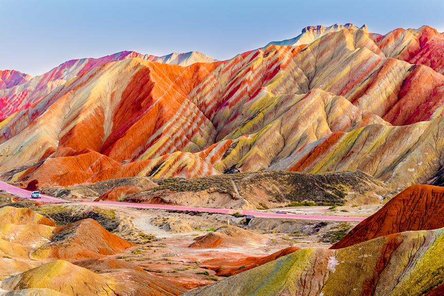 A scenic view of mount danxia