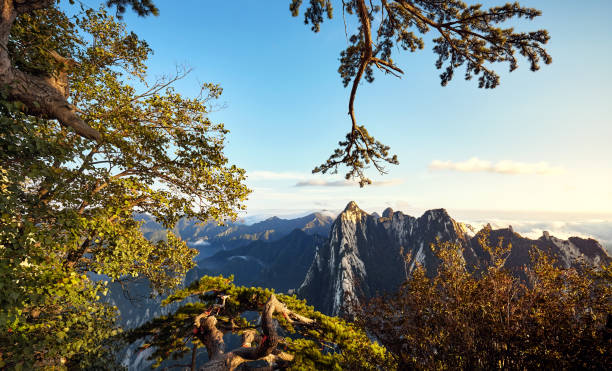A scenic view of mount hua