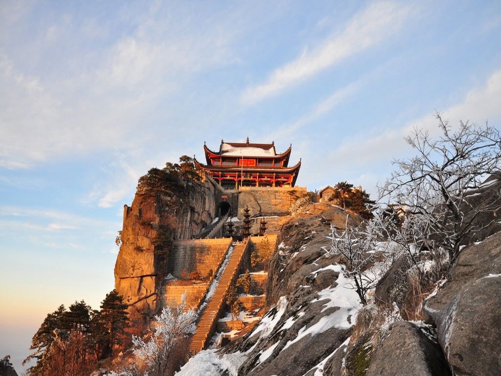 A scenic view of mount jiuhua