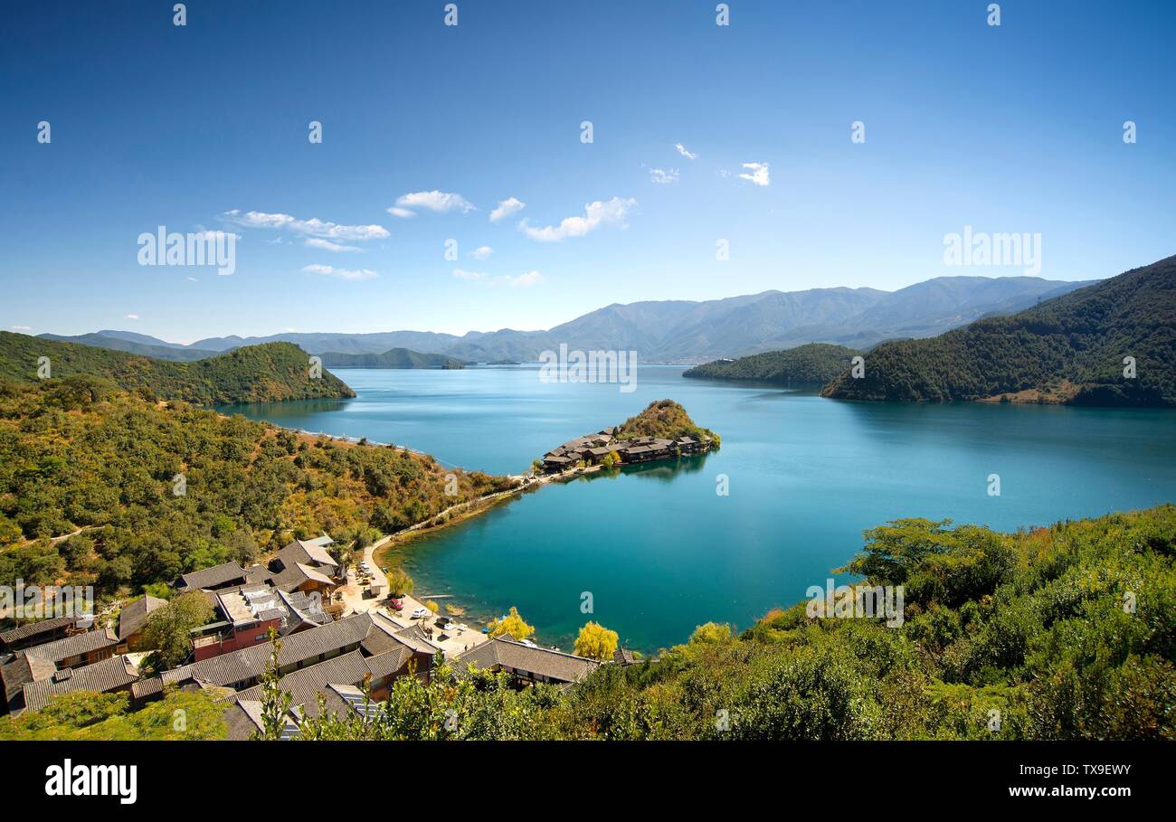 A scenic view of Mount Liangshan