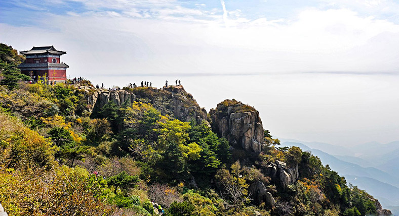 A scenic view of Mount Tai