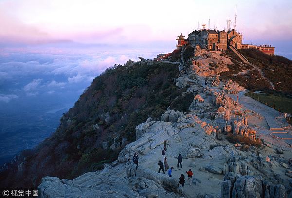 A scenic view of Mount Tai