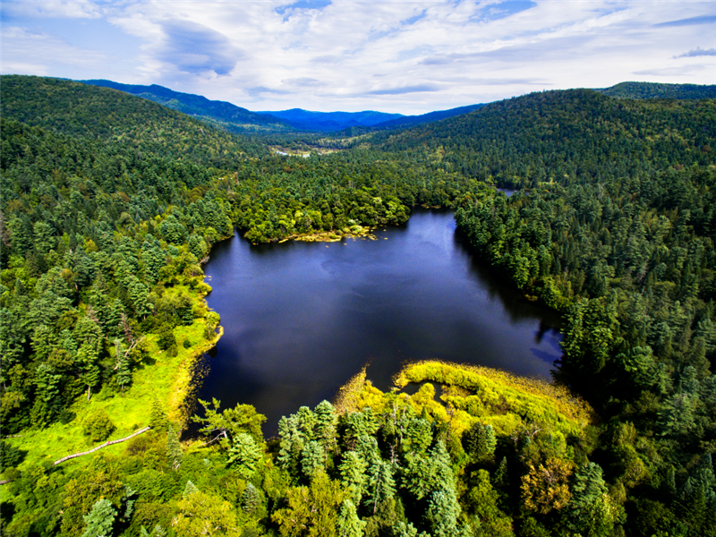 A scenic view of mudanjiang_jingpo_lake