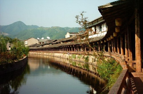 A scenic view of nanxi river