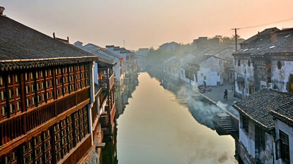A scenic view of nanxun ancient town