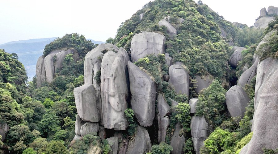 A scenic view of ningde global geopark