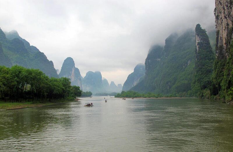 A scenic view of Pei Li Gang Ruins