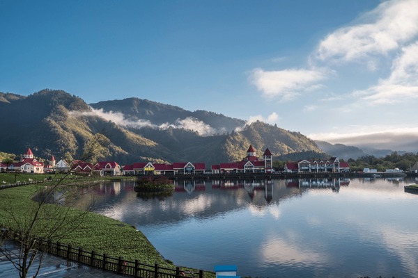 A scenic view of sanxingcun site