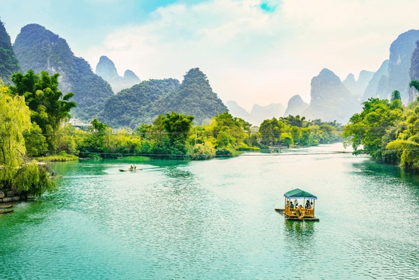 A scenic view of shanglin lake yue kiln sites