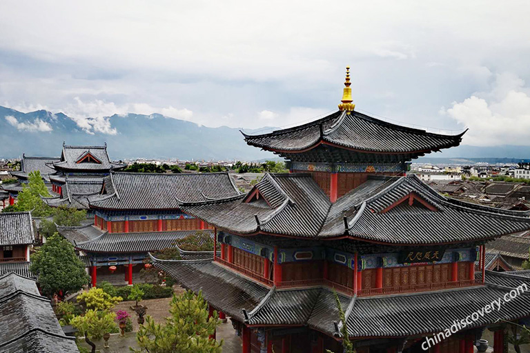 A scenic view of shaxi ancient town