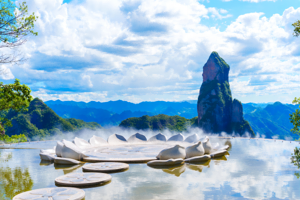 A scenic view of shenxianju