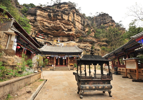 A scenic view of shibaozhai_heritage