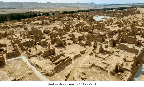 A scenic view of Shijiahe Ruins