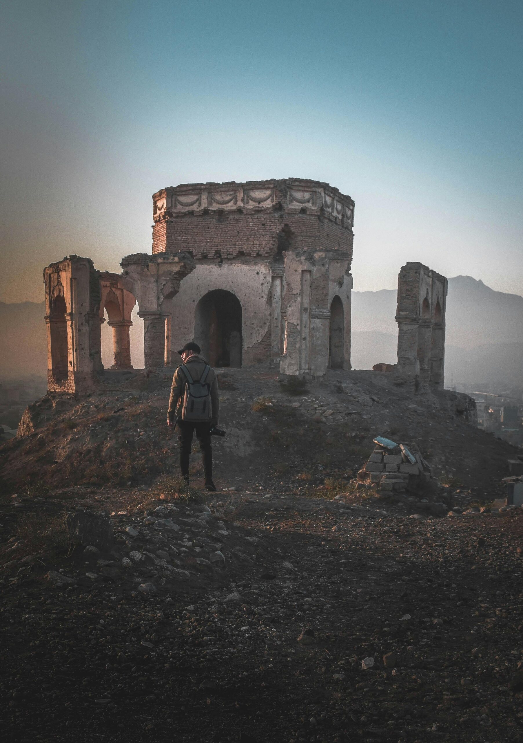 A scenic view of shilou_ruins