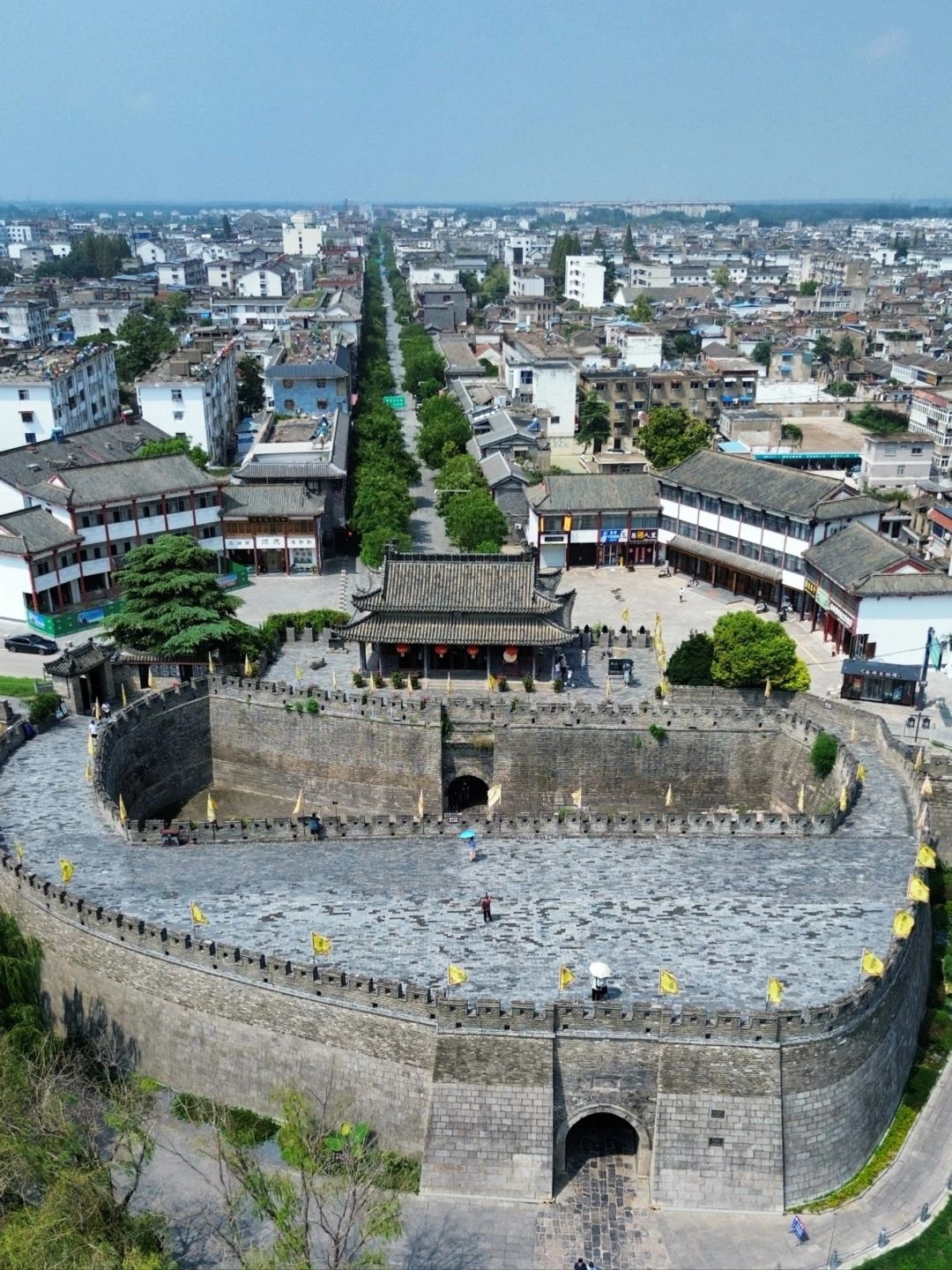 A scenic view of shouxian city wall