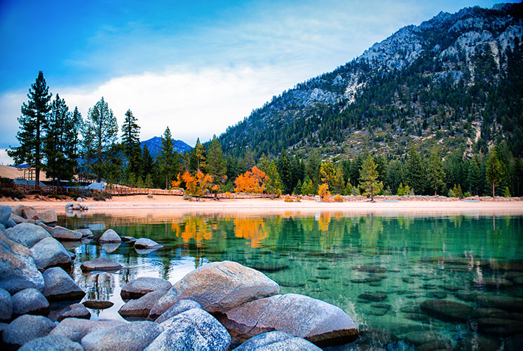 A scenic view of south lake