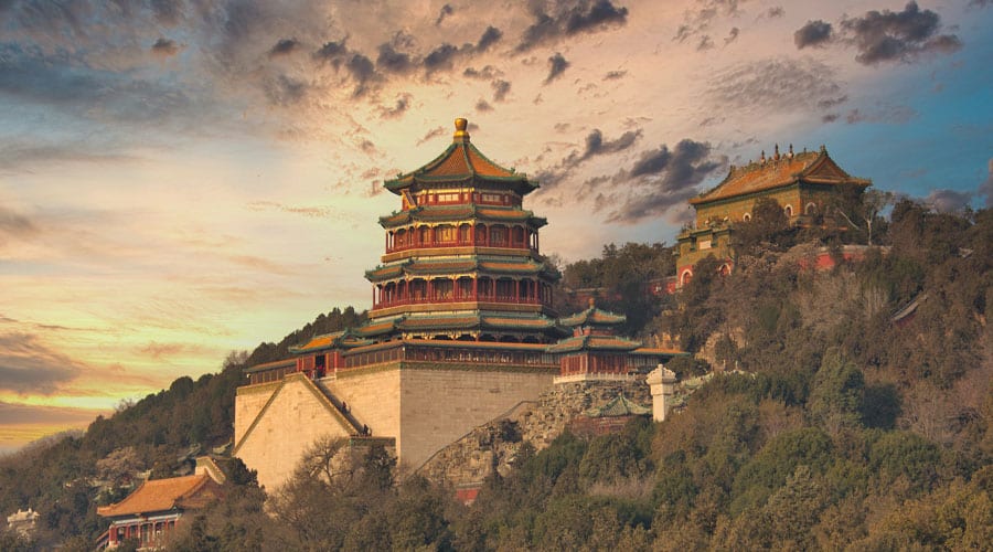 A scenic view of summer palace