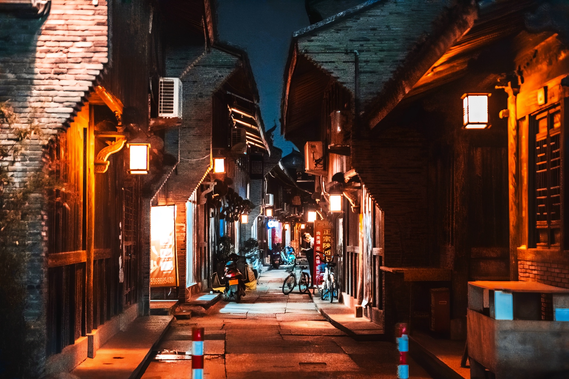 A scenic view of taizhou old street