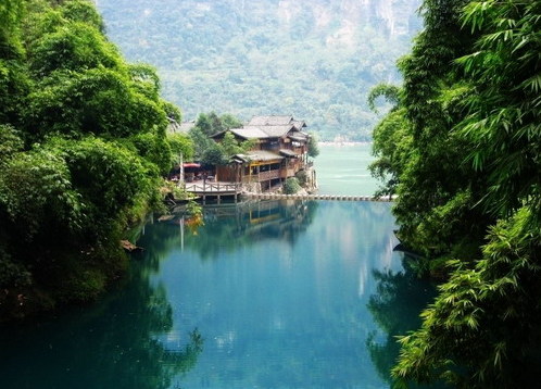 A scenic view of Three Gorges Dam