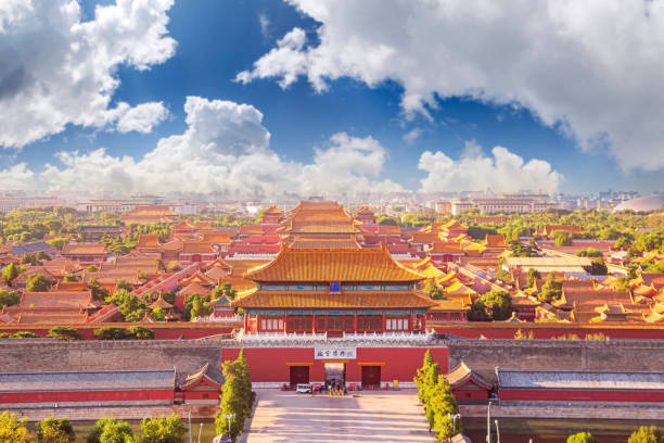 A scenic view of tiananmen_square_architectural_complex