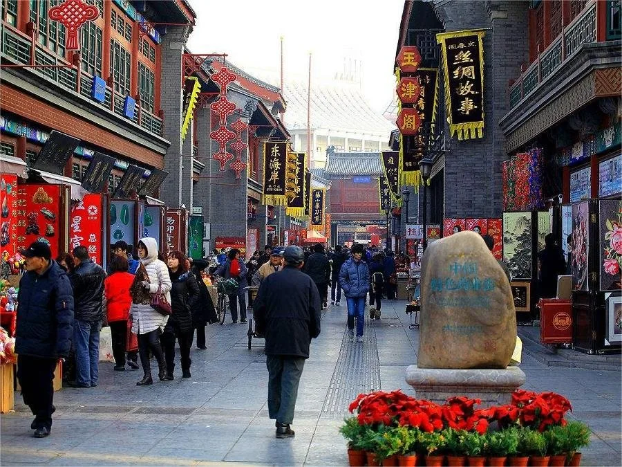 A scenic view of tianjin_ancient_culture_street