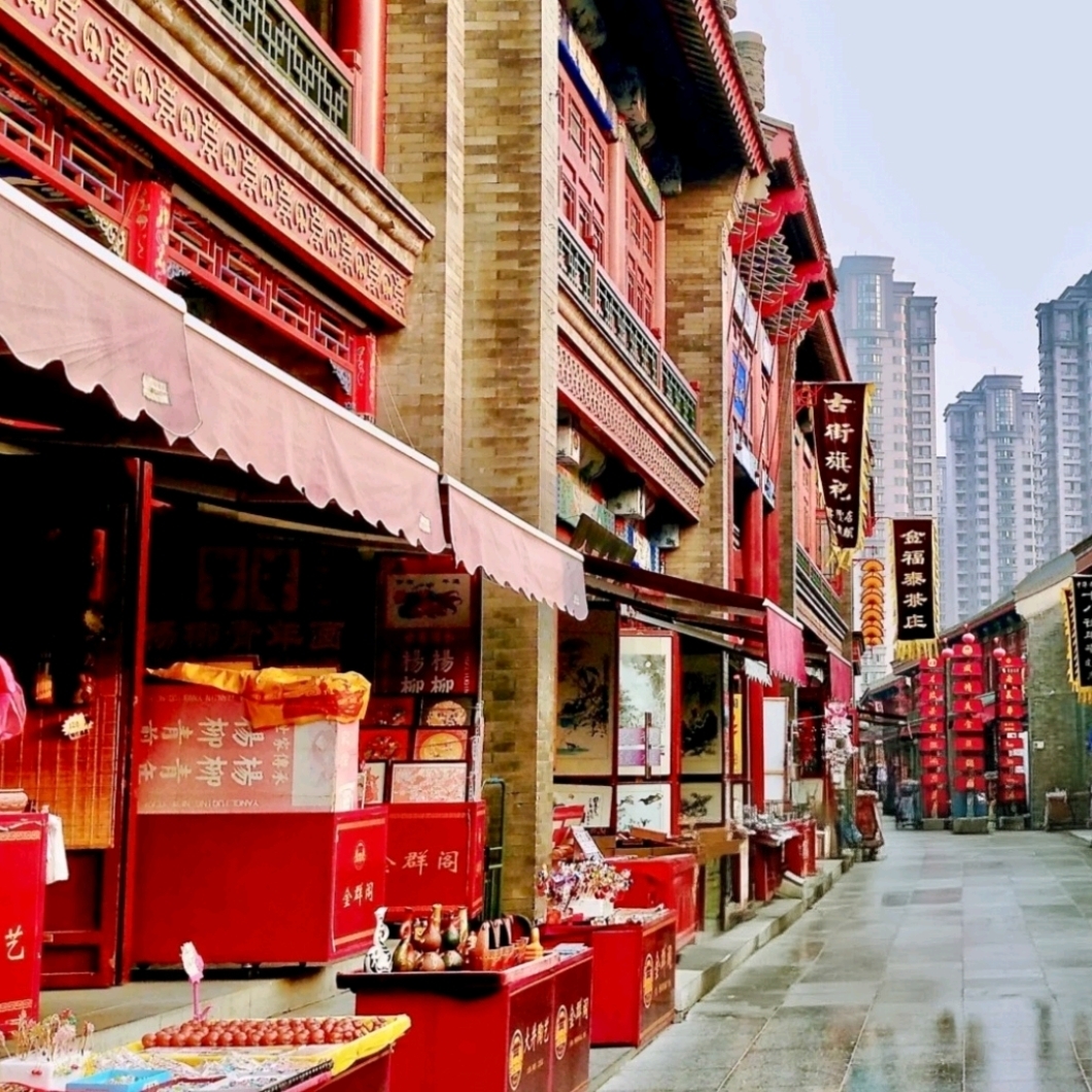 A scenic view of tianjin_ancient_culture_street
