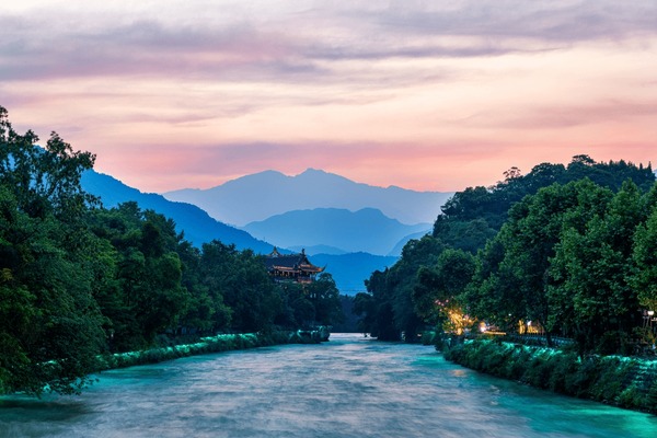 A scenic view of tongjiyan dam