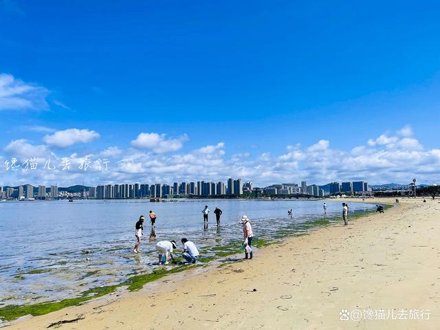 A scenic view of Weihai International Bathing Beach