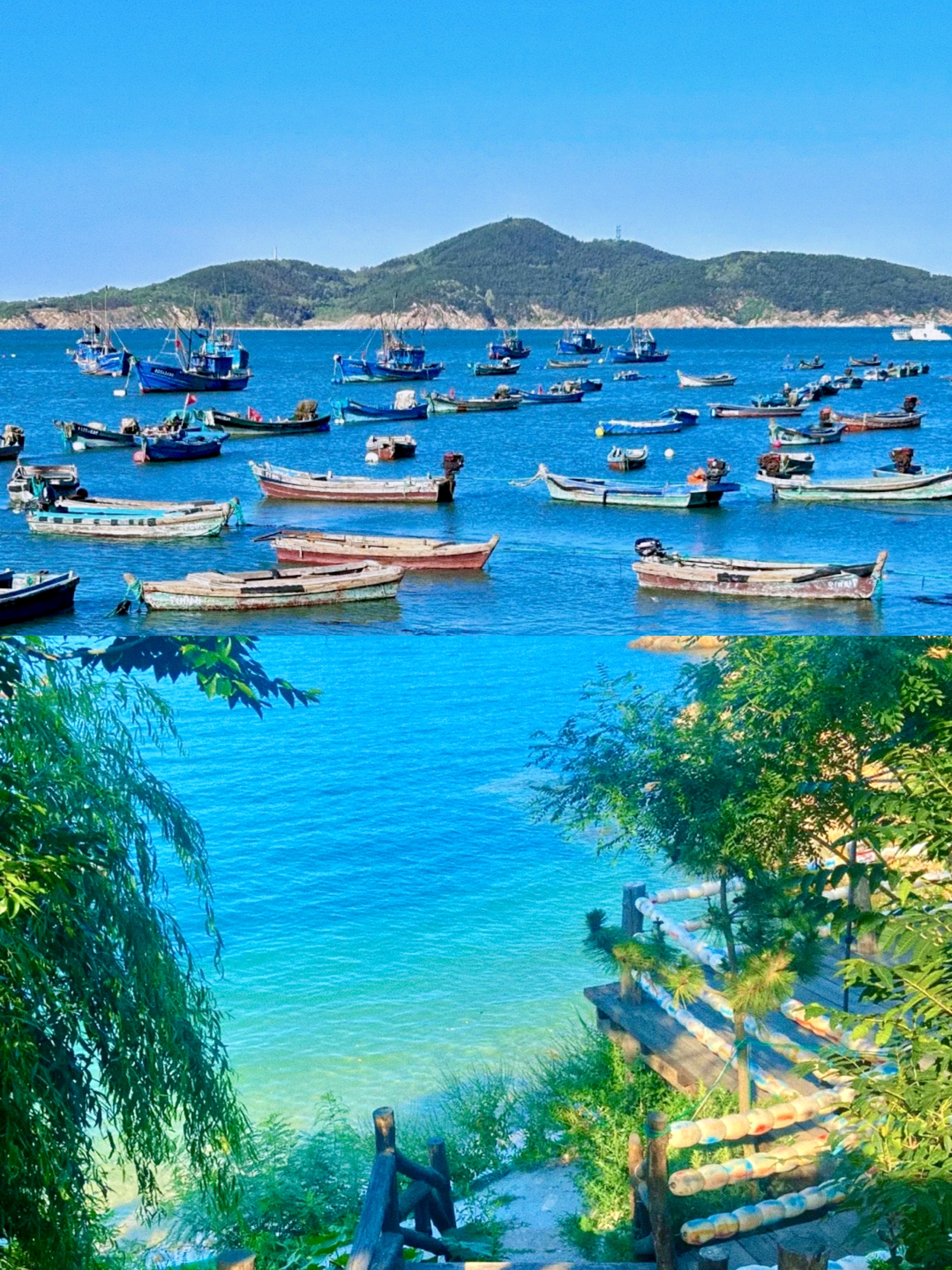A scenic view of Weihai International Bathing Beach