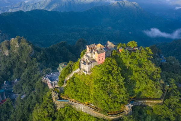 A scenic view of Wudang Mountains