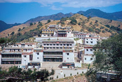 A scenic view of wudangzhao_monastery