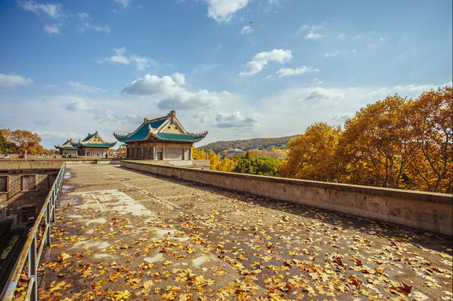 A scenic view of Wuhan University Early Buildings