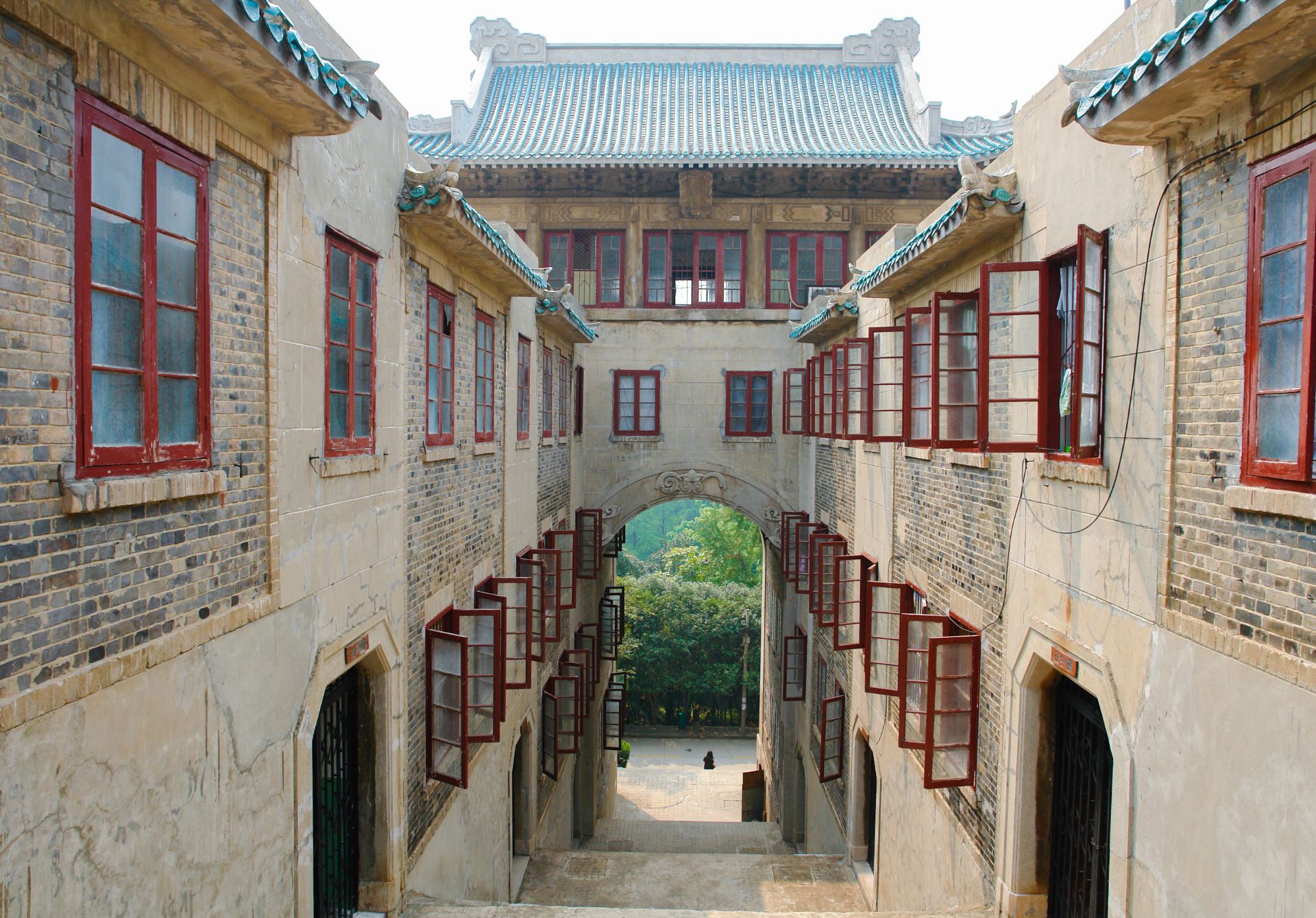 A scenic view of Wuhan University Early Buildings