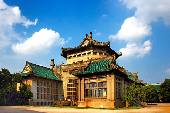A scenic view of Wuhan University Early Buildings