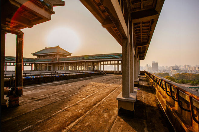A scenic view of Wuhan University Early Buildings