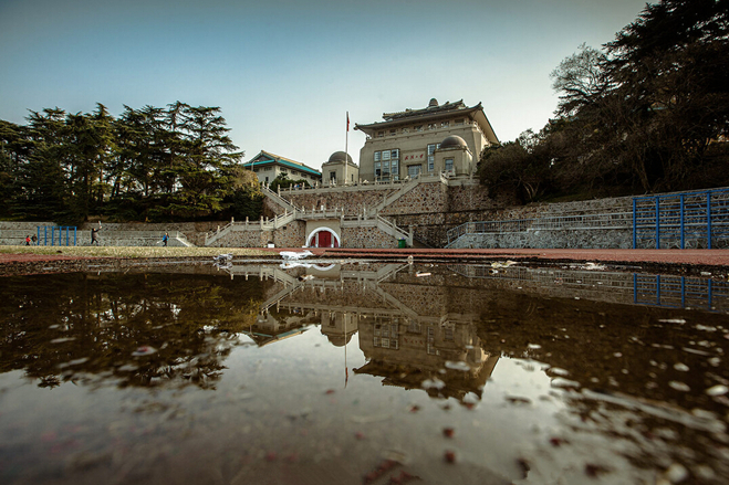 A scenic view of Wuhan University Early Buildings