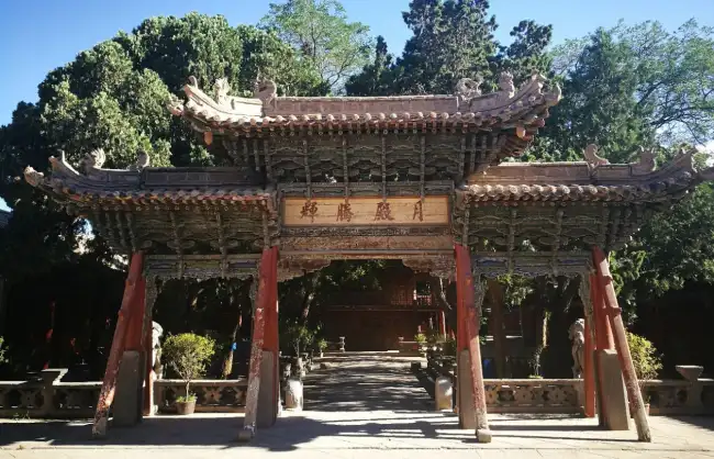 A scenic view of wuwei confucian temple