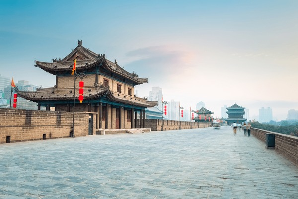 A scenic view of xian_city_wall
