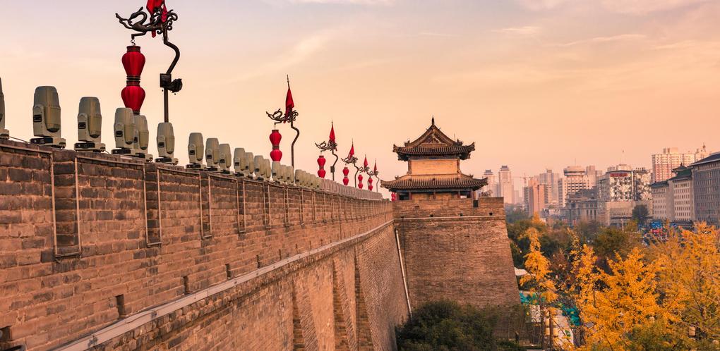 A scenic view of xian_city_wall