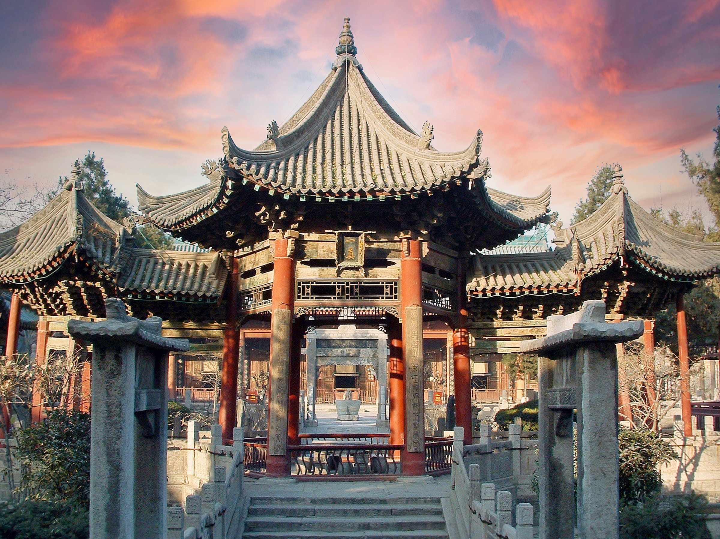 A scenic view of xian_great_mosque
