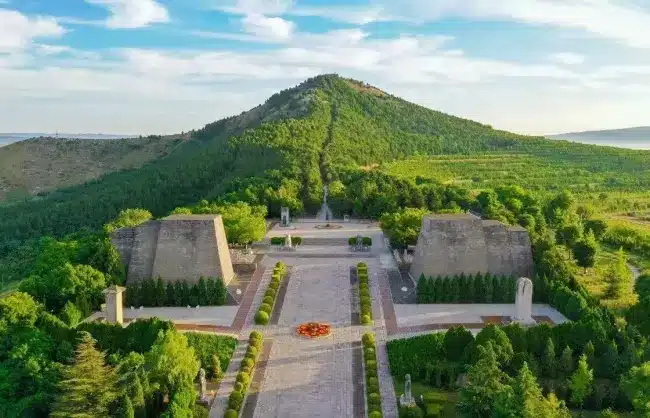 A scenic view of Xianling Mausoleum Heritage