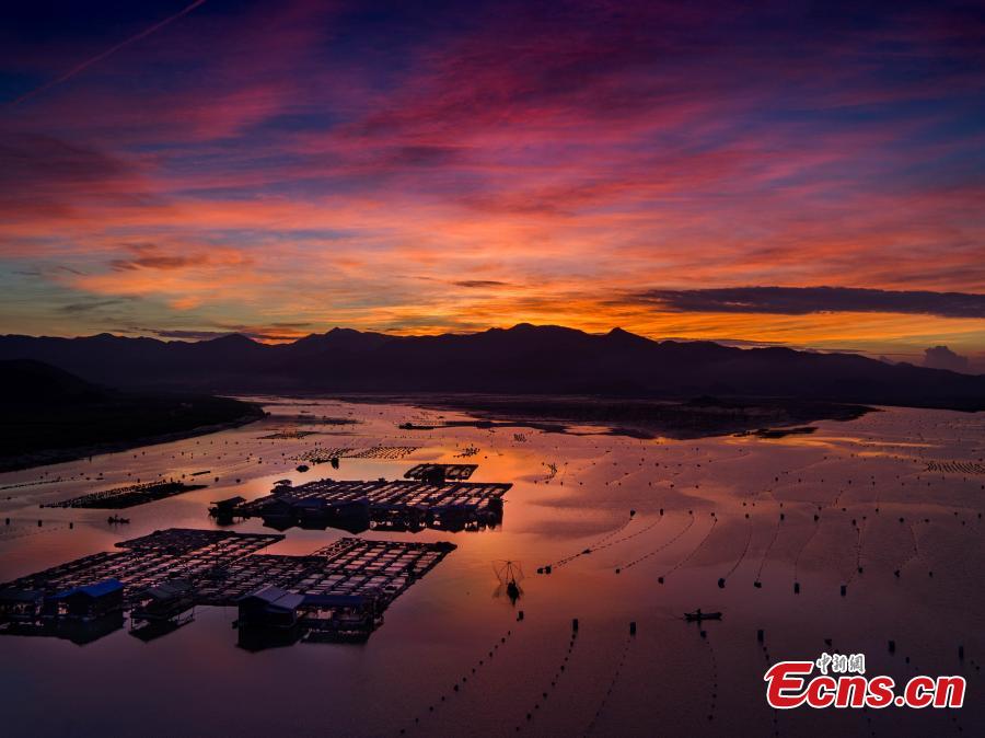 A scenic view of xiapu mudflat