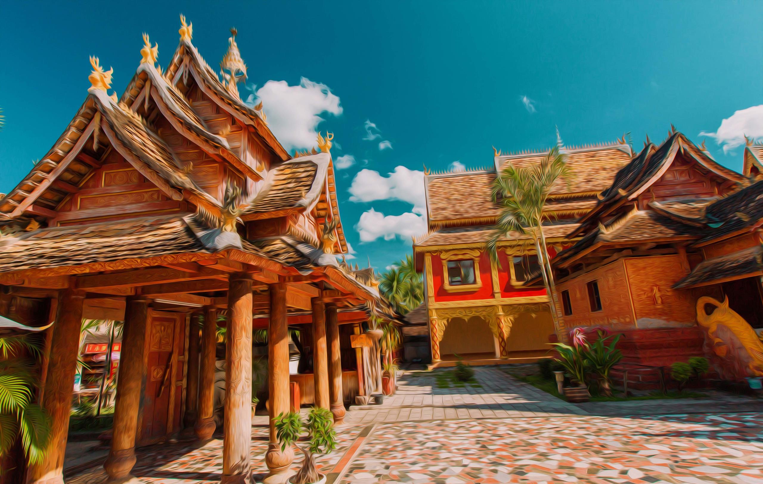 A scenic view of xishuangbanna dai park