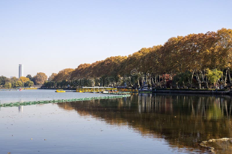 A scenic view of xuanwu lake