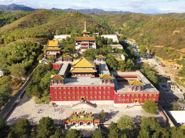 A scenic view of Xumi Fushou Temple