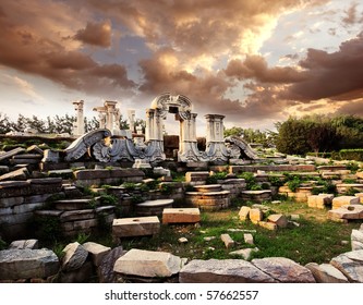 A scenic view of Yan Xiadu Ruins