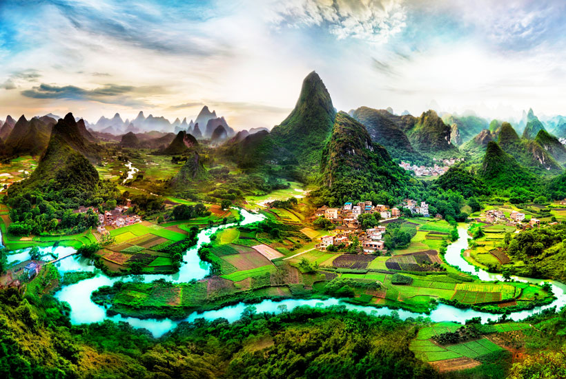 A scenic view of yangjiagou_revolutionary_former_site