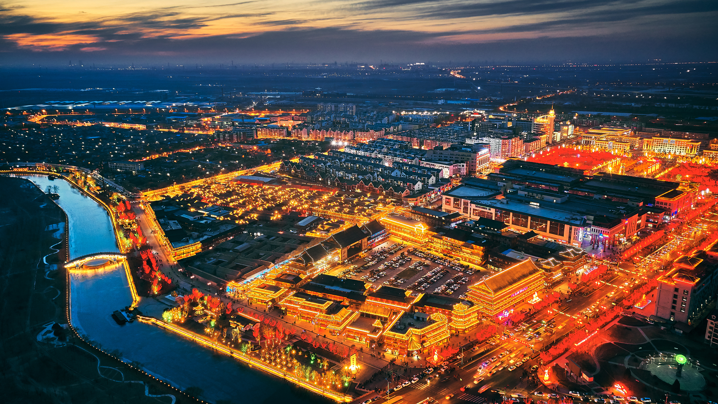 A scenic view of yangliuqing_ancient_town